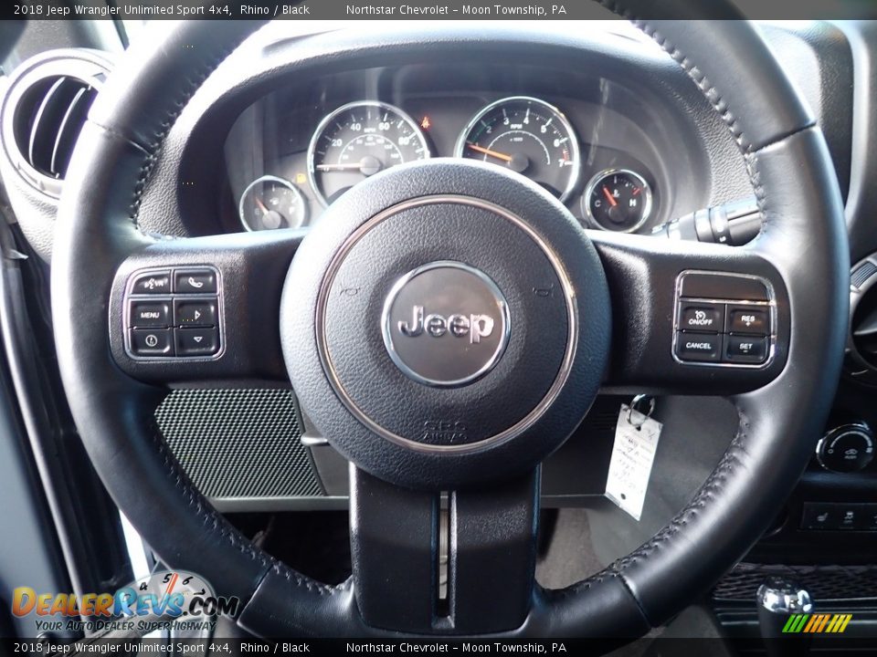 2018 Jeep Wrangler Unlimited Sport 4x4 Rhino / Black Photo #25