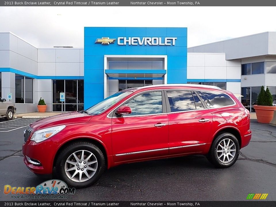 2013 Buick Enclave Leather Crystal Red Tintcoat / Titanium Leather Photo #1