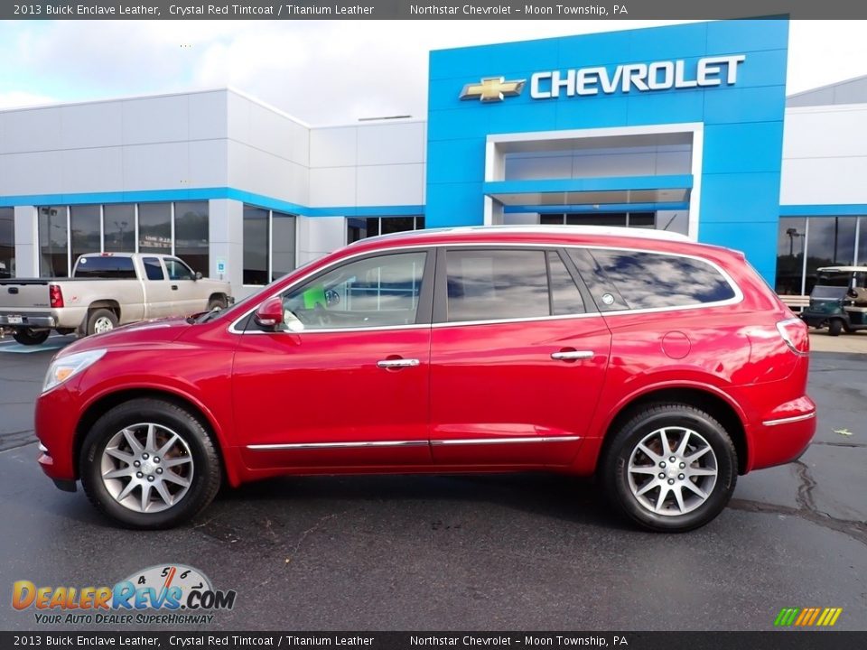 2013 Buick Enclave Leather Crystal Red Tintcoat / Titanium Leather Photo #3