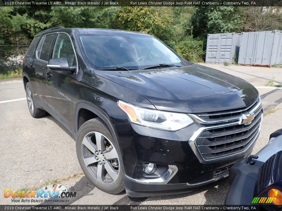 2019 Chevrolet Traverse LT AWD Mosaic Black Metallic / Jet Black Photo #3