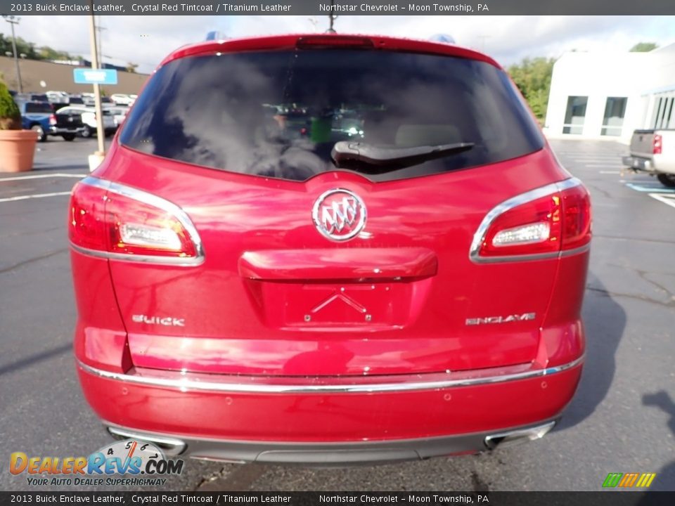 2013 Buick Enclave Leather Crystal Red Tintcoat / Titanium Leather Photo #6