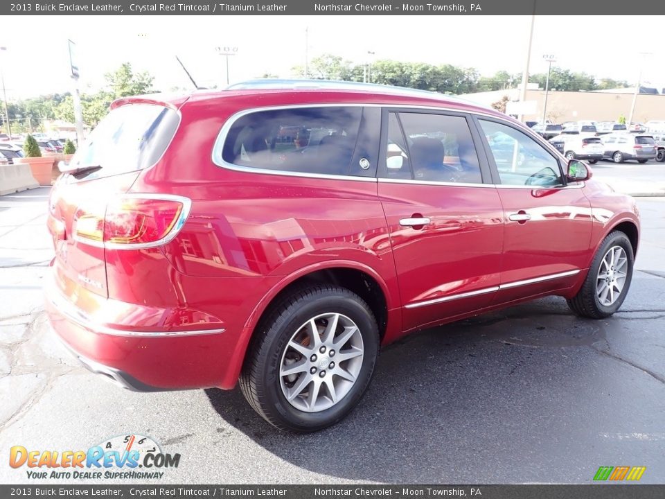 2013 Buick Enclave Leather Crystal Red Tintcoat / Titanium Leather Photo #9