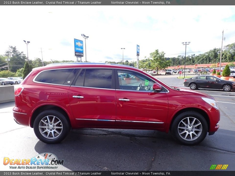 2013 Buick Enclave Leather Crystal Red Tintcoat / Titanium Leather Photo #10