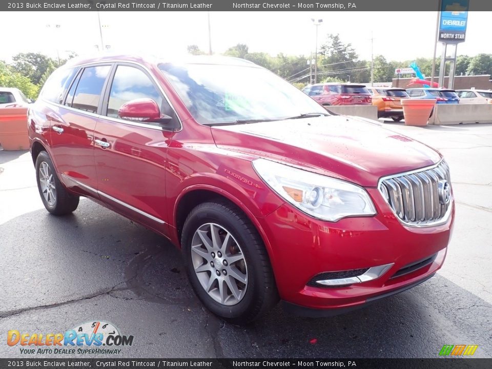 2013 Buick Enclave Leather Crystal Red Tintcoat / Titanium Leather Photo #11