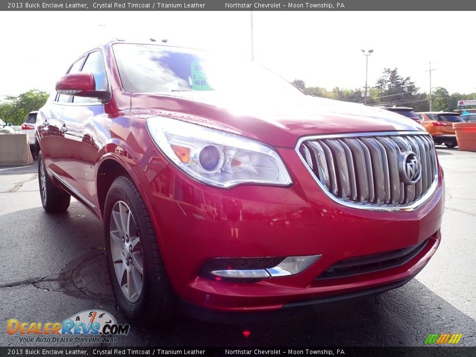 2013 Buick Enclave Leather Crystal Red Tintcoat / Titanium Leather Photo #12