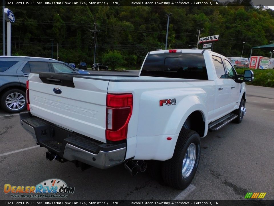 2021 Ford F350 Super Duty Lariat Crew Cab 4x4 Star White / Black Photo #2