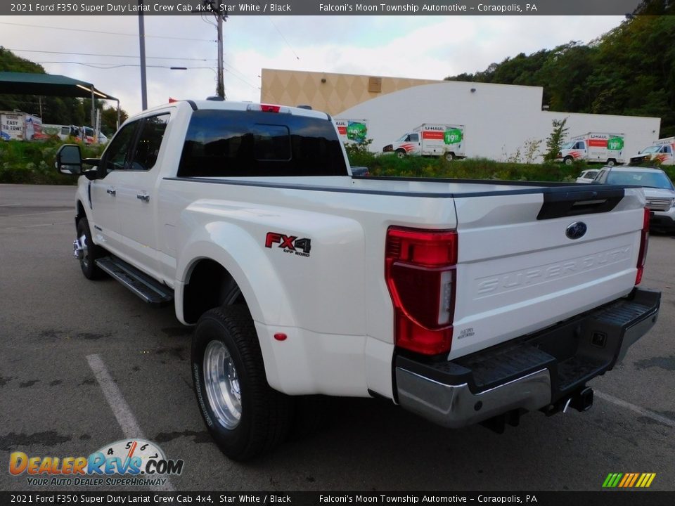 2021 Ford F350 Super Duty Lariat Crew Cab 4x4 Star White / Black Photo #5