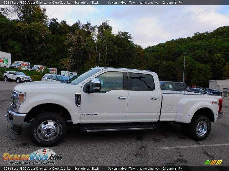 2021 Ford F350 Super Duty Lariat Crew Cab 4x4 Star White / Black Photo #6