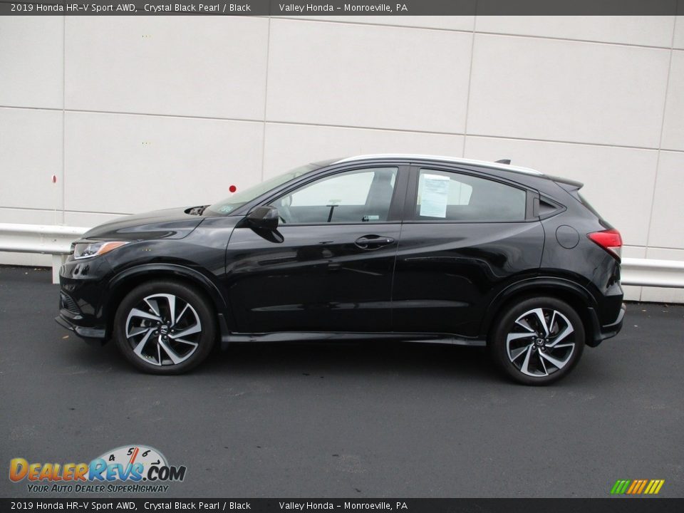 2019 Honda HR-V Sport AWD Crystal Black Pearl / Black Photo #2