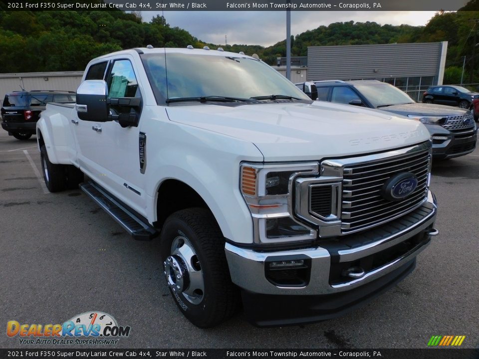 2021 Ford F350 Super Duty Lariat Crew Cab 4x4 Star White / Black Photo #9