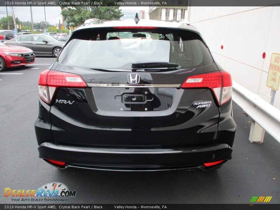 2019 Honda HR-V Sport AWD Crystal Black Pearl / Black Photo #4