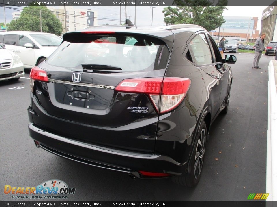 2019 Honda HR-V Sport AWD Crystal Black Pearl / Black Photo #5