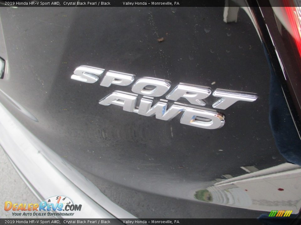 2019 Honda HR-V Sport AWD Crystal Black Pearl / Black Photo #6