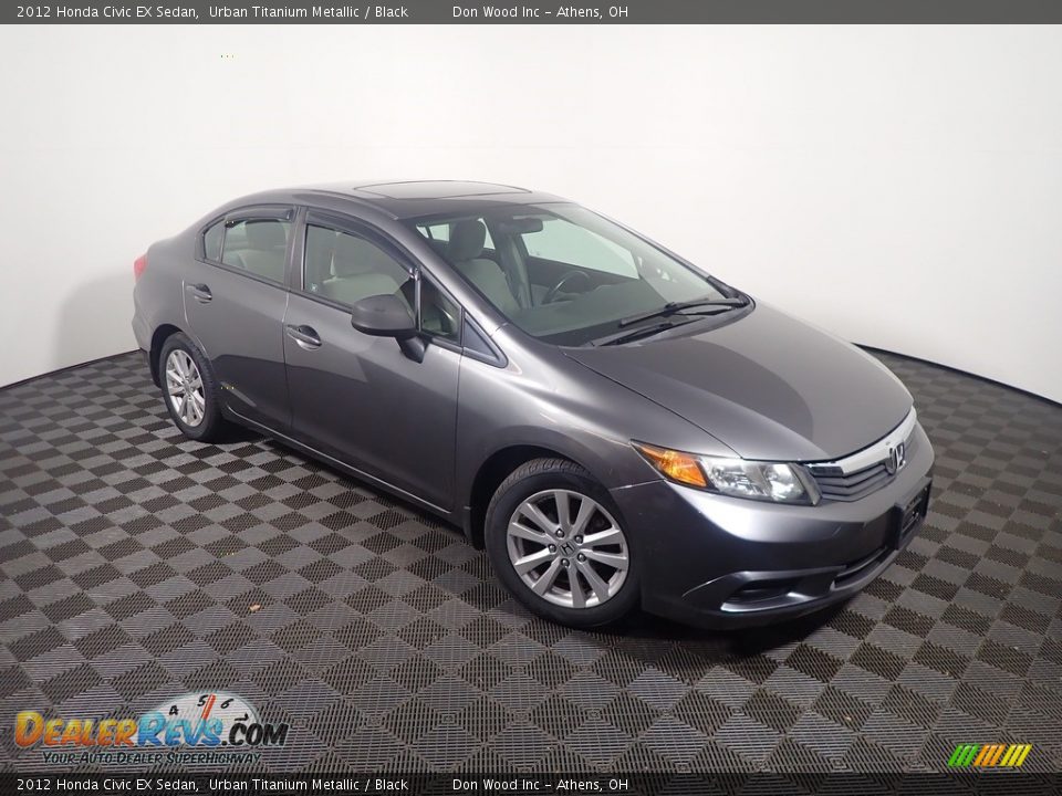2012 Honda Civic EX Sedan Urban Titanium Metallic / Black Photo #3