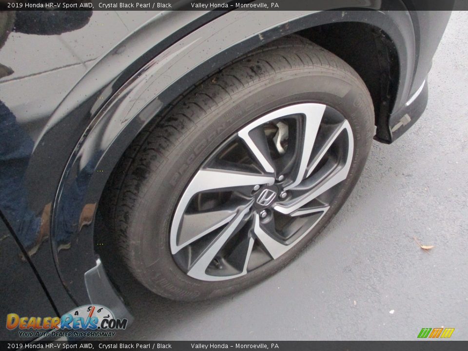 2019 Honda HR-V Sport AWD Crystal Black Pearl / Black Photo #7