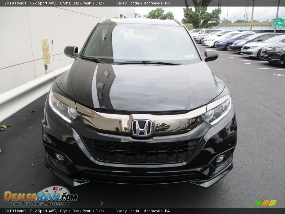 2019 Honda HR-V Sport AWD Crystal Black Pearl / Black Photo #9