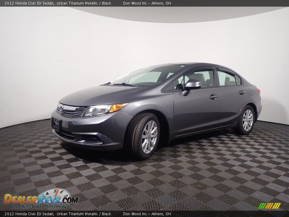 2012 Honda Civic EX Sedan Urban Titanium Metallic / Black Photo #8