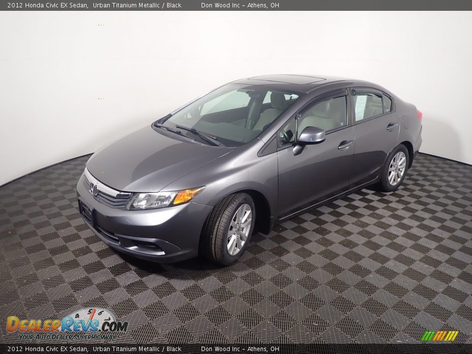 2012 Honda Civic EX Sedan Urban Titanium Metallic / Black Photo #9