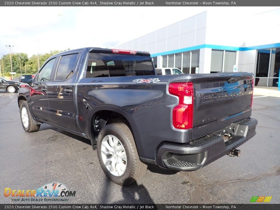 2020 Chevrolet Silverado 1500 Custom Crew Cab 4x4 Shadow Gray Metallic / Jet Black Photo #4