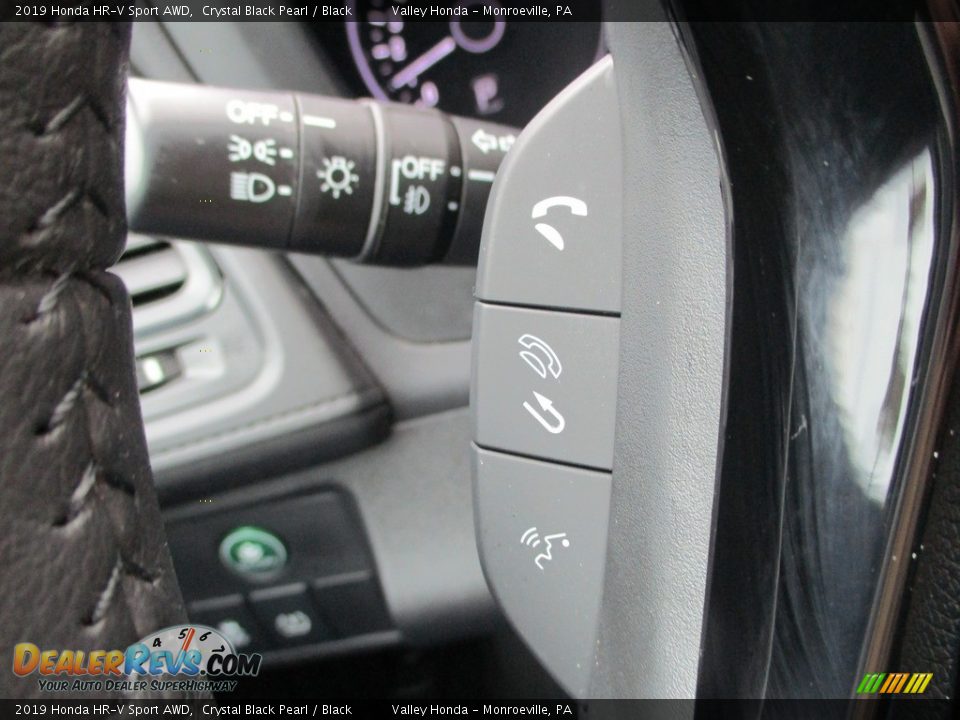 2019 Honda HR-V Sport AWD Crystal Black Pearl / Black Photo #18