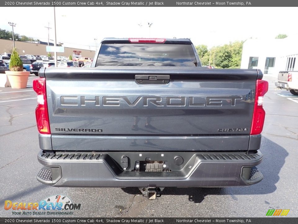 2020 Chevrolet Silverado 1500 Custom Crew Cab 4x4 Shadow Gray Metallic / Jet Black Photo #6