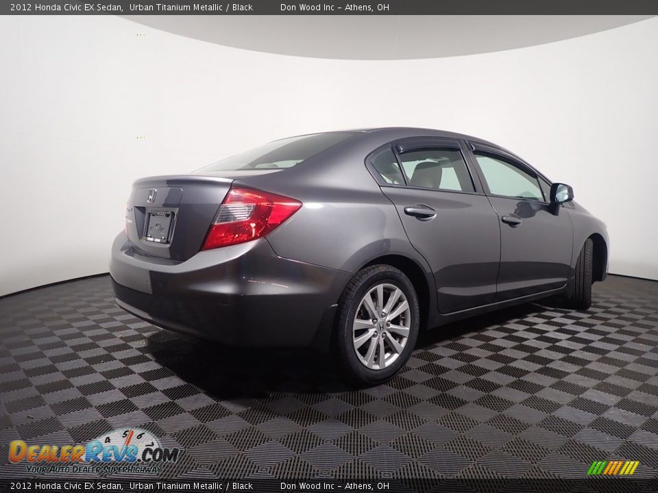 2012 Honda Civic EX Sedan Urban Titanium Metallic / Black Photo #16