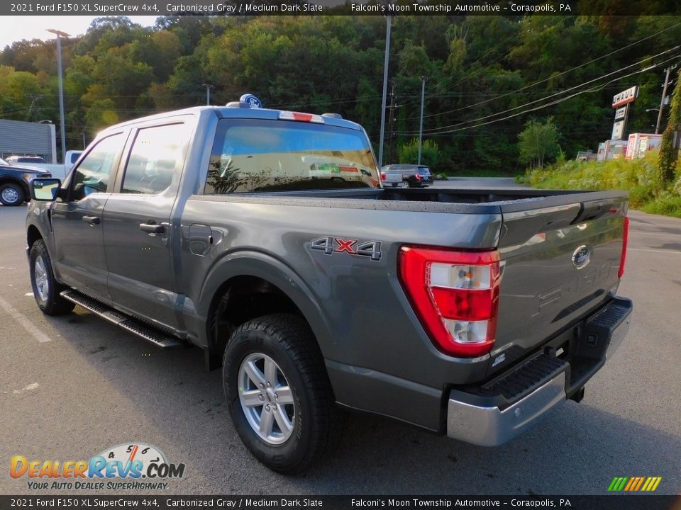 2021 Ford F150 XL SuperCrew 4x4 Carbonized Gray / Medium Dark Slate Photo #5