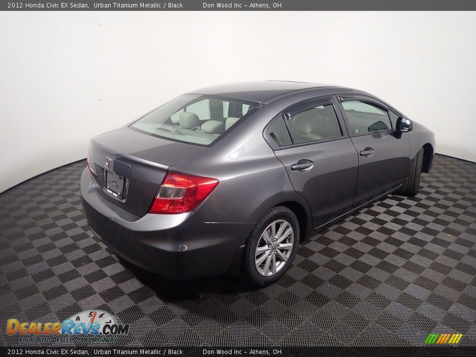 2012 Honda Civic EX Sedan Urban Titanium Metallic / Black Photo #17