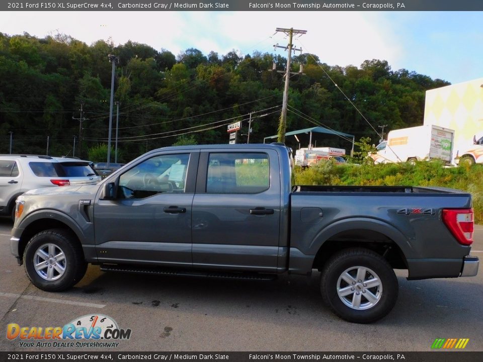 2021 Ford F150 XL SuperCrew 4x4 Carbonized Gray / Medium Dark Slate Photo #6