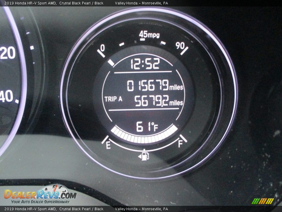 2019 Honda HR-V Sport AWD Crystal Black Pearl / Black Photo #20