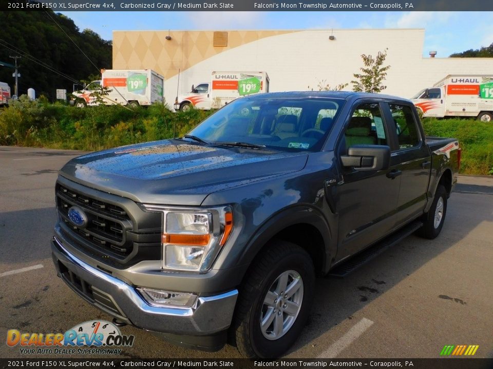 2021 Ford F150 XL SuperCrew 4x4 Carbonized Gray / Medium Dark Slate Photo #7