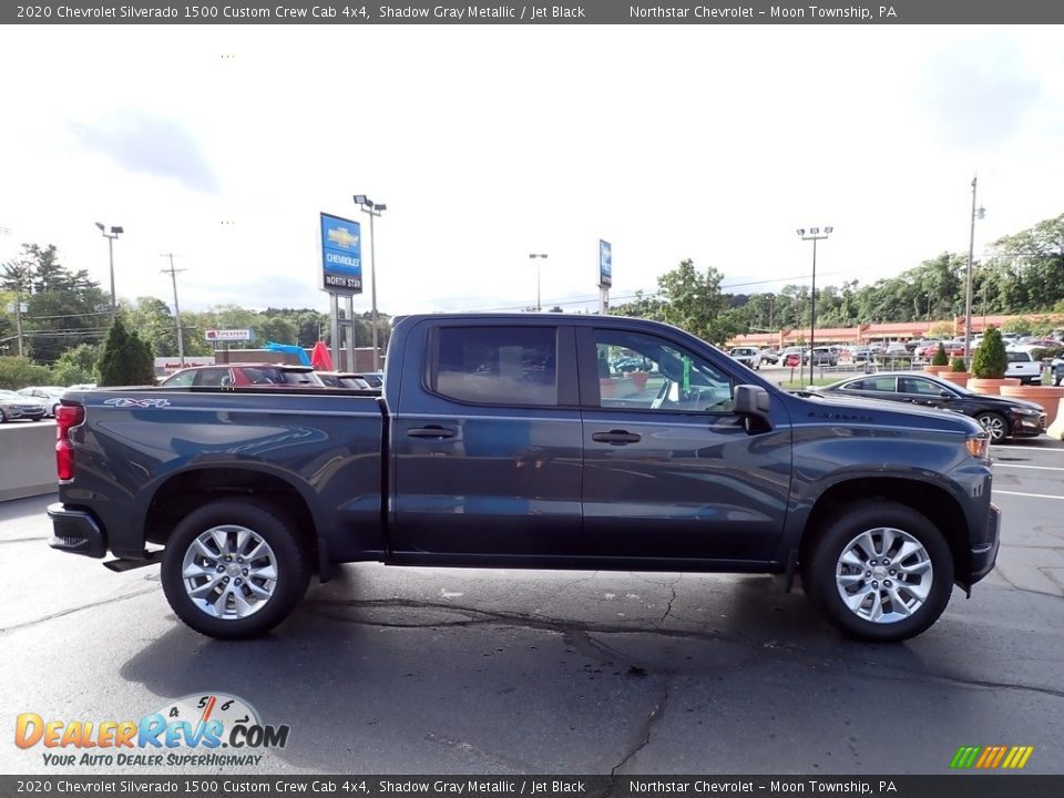 2020 Chevrolet Silverado 1500 Custom Crew Cab 4x4 Shadow Gray Metallic / Jet Black Photo #9