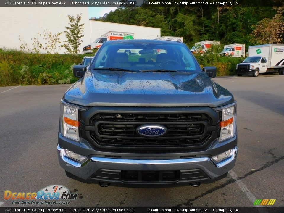 2021 Ford F150 XL SuperCrew 4x4 Carbonized Gray / Medium Dark Slate Photo #8