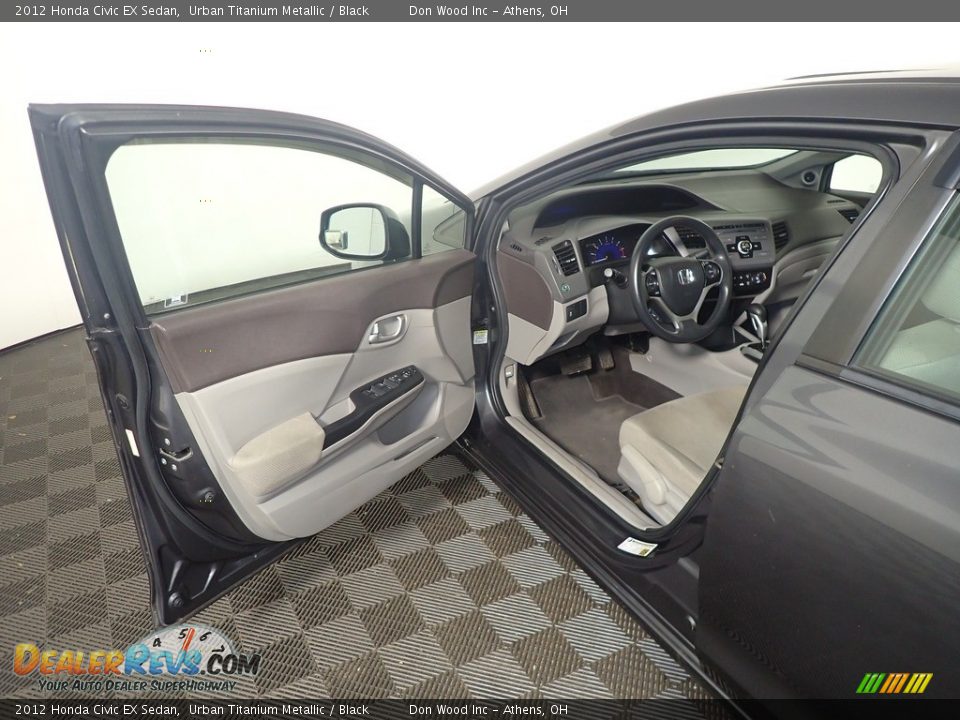 2012 Honda Civic EX Sedan Urban Titanium Metallic / Black Photo #20