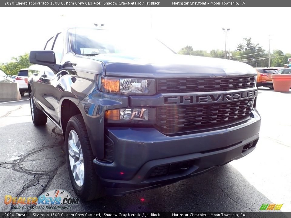 2020 Chevrolet Silverado 1500 Custom Crew Cab 4x4 Shadow Gray Metallic / Jet Black Photo #11