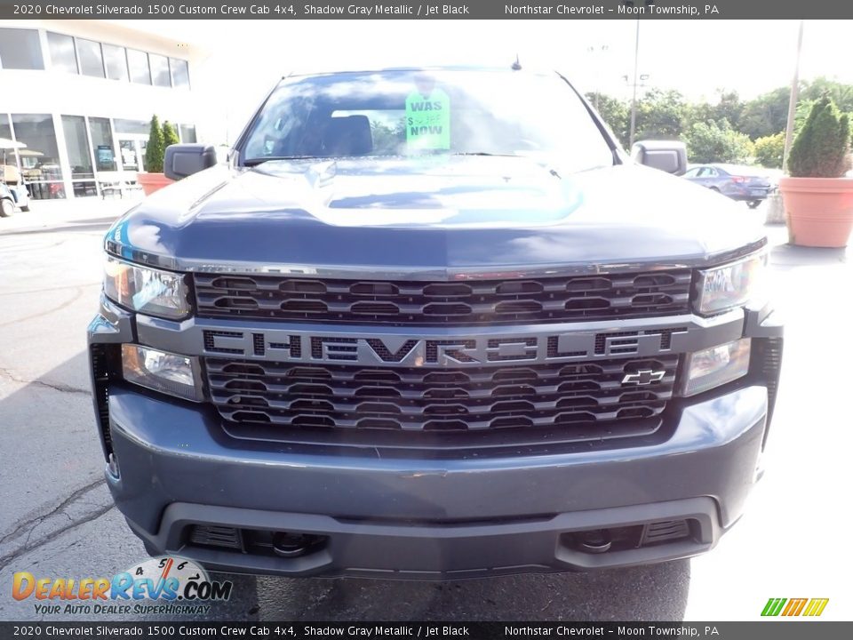 2020 Chevrolet Silverado 1500 Custom Crew Cab 4x4 Shadow Gray Metallic / Jet Black Photo #12