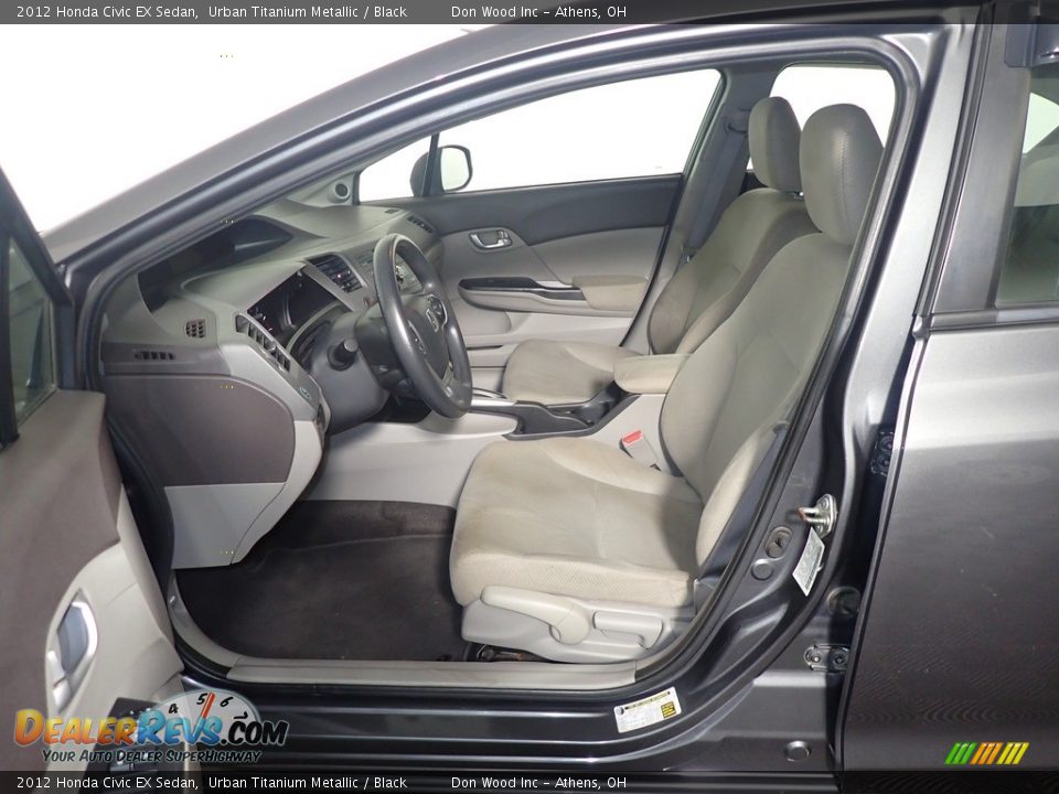 2012 Honda Civic EX Sedan Urban Titanium Metallic / Black Photo #22