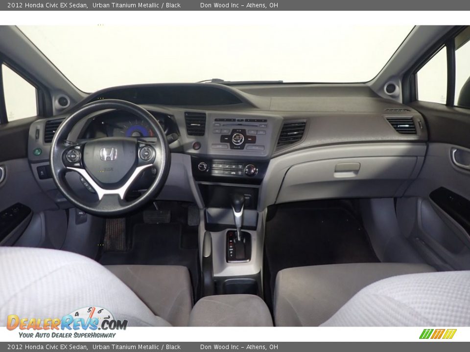 2012 Honda Civic EX Sedan Urban Titanium Metallic / Black Photo #24