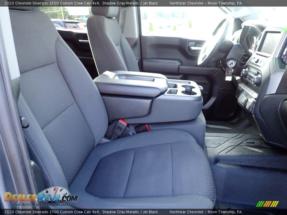 2020 Chevrolet Silverado 1500 Custom Crew Cab 4x4 Shadow Gray Metallic / Jet Black Photo #14