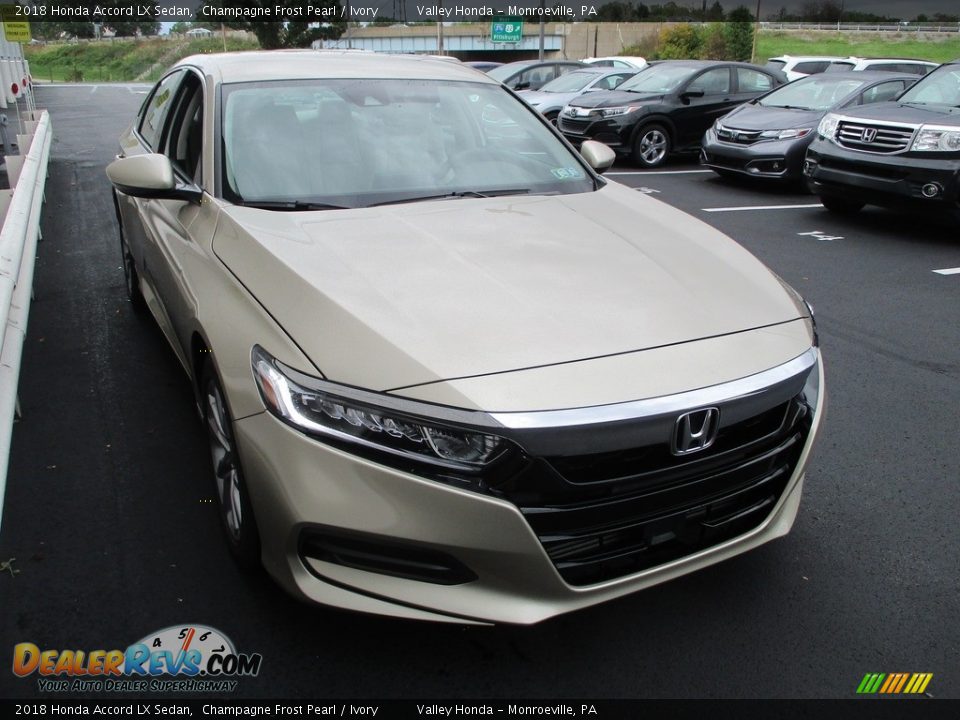 2018 Honda Accord LX Sedan Champagne Frost Pearl / Ivory Photo #7