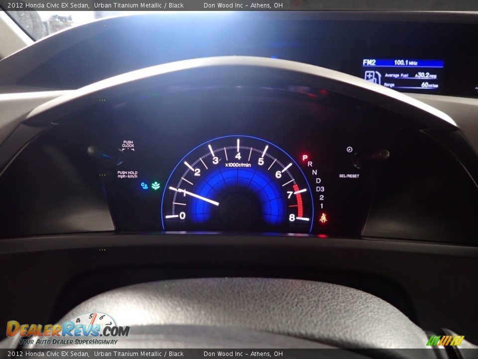 2012 Honda Civic EX Sedan Urban Titanium Metallic / Black Photo #28