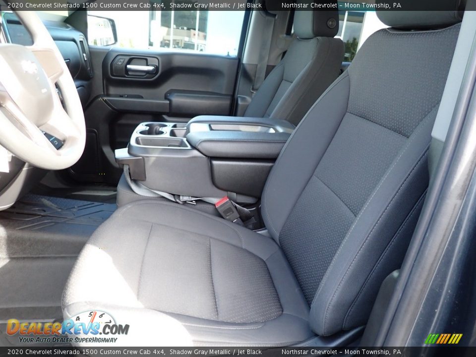 2020 Chevrolet Silverado 1500 Custom Crew Cab 4x4 Shadow Gray Metallic / Jet Black Photo #19