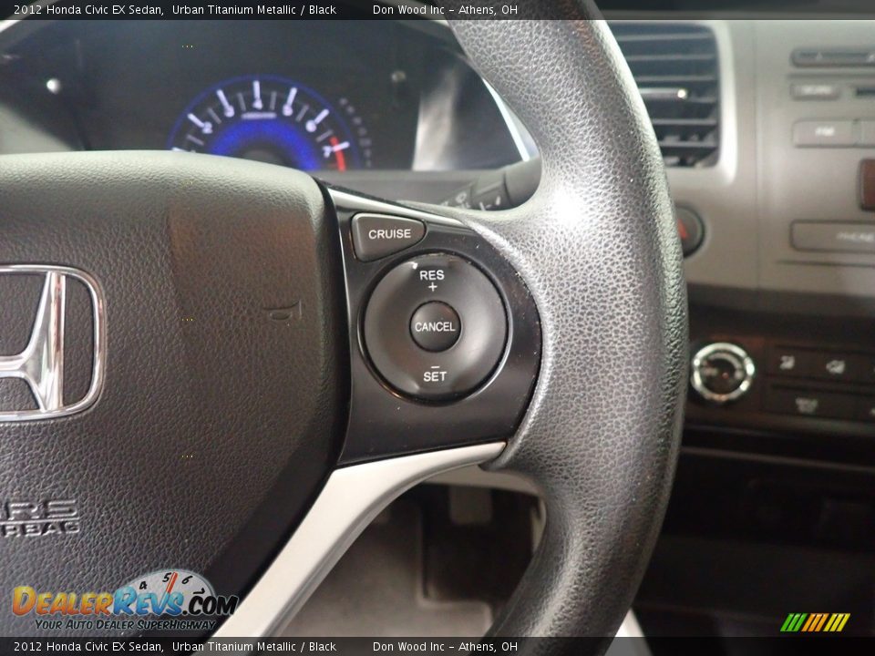 2012 Honda Civic EX Sedan Urban Titanium Metallic / Black Photo #30