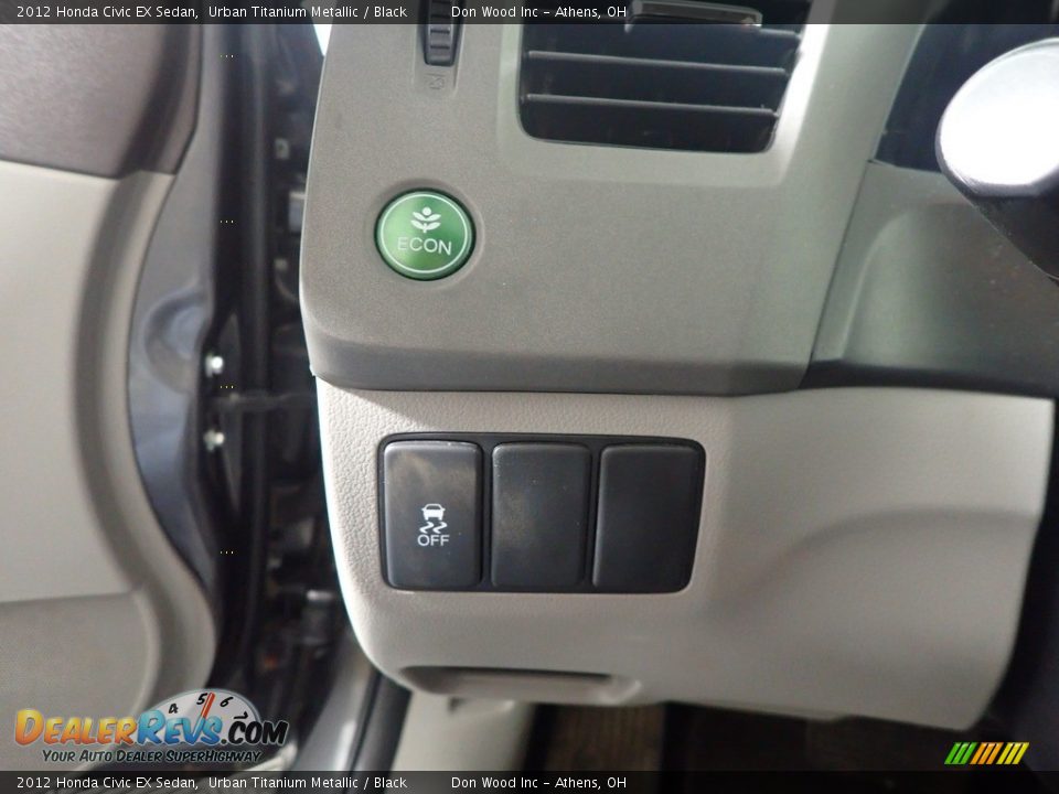 2012 Honda Civic EX Sedan Urban Titanium Metallic / Black Photo #31