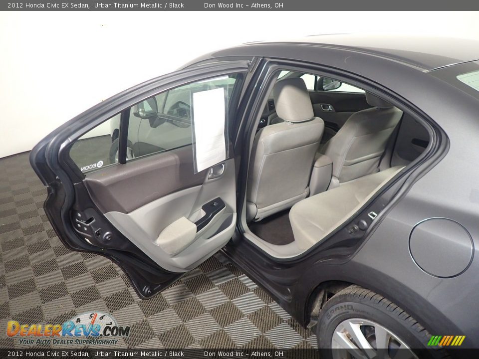 2012 Honda Civic EX Sedan Urban Titanium Metallic / Black Photo #34