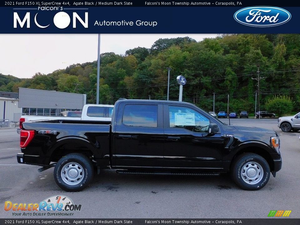 2021 Ford F150 XL SuperCrew 4x4 Agate Black / Medium Dark Slate Photo #1