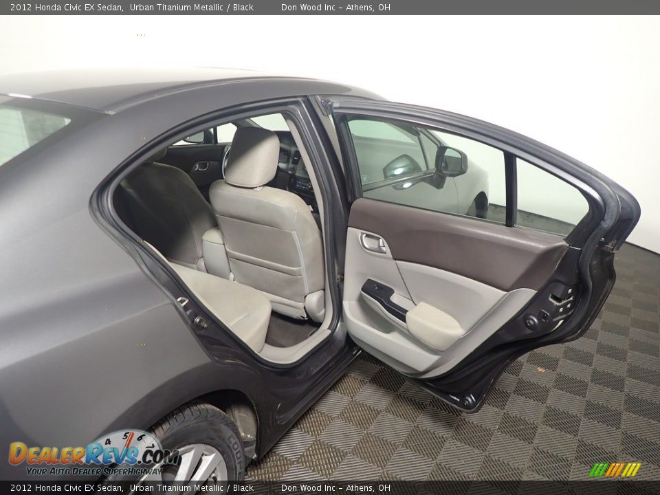 2012 Honda Civic EX Sedan Urban Titanium Metallic / Black Photo #36