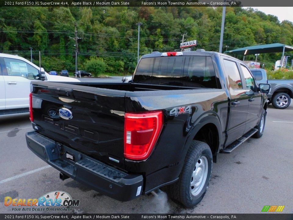 2021 Ford F150 XL SuperCrew 4x4 Agate Black / Medium Dark Slate Photo #2