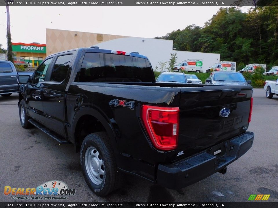 2021 Ford F150 XL SuperCrew 4x4 Agate Black / Medium Dark Slate Photo #5