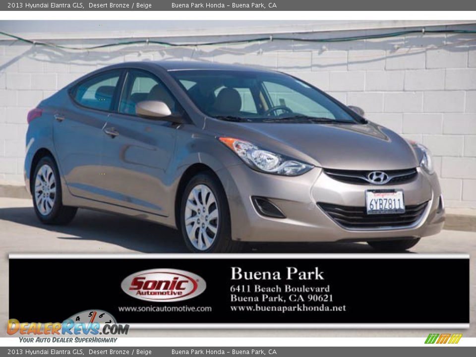 2013 Hyundai Elantra GLS Desert Bronze / Beige Photo #1